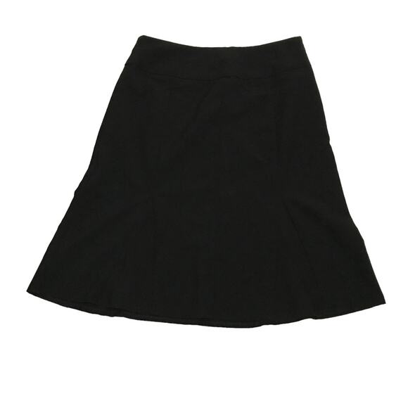 NY Collection Black Godet Skirt  size 6 - Picture 1 of 6